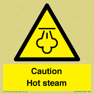 Caution Hot steam